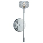 Mae Wall Light - Chrome / Clear