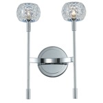 Mae Wall Light - Chrome / Clear