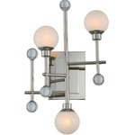 Mercer Wall Sconce - Polished Nickel / White