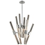Apollo Convergent Chandelier - Chrome / Firenze Clear
