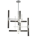 Apollo Chandelier - Polished Chrome / Firenze Clear