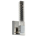 Apollo Wall Sconce - Polished Chrome / Firenze Clear