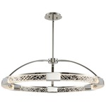 Athena Pendant - Polished Nickel / Firenze Clear