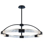 Athena Pendant - Matte Black / Firenze Clear