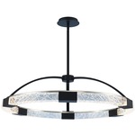 Athena Pendant - Matte Black / Firenze Clear