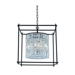 Joni Pendant - Matte Black / Firenze Clear