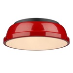 Duncan Ceiling Light Fixture - Black / Red