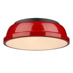 Duncan Ceiling Light Fixture - Black / Red