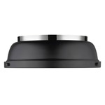 Duncan Ceiling Light Fixture - Chrome / Matte Black