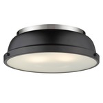 Duncan Ceiling Light Fixture - Pewter / Matte Black