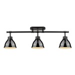 Duncan Semi Flush Track Light - Matte Black