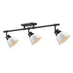 Duncan Semi Flush Track Light - Black / White