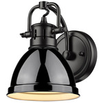 Duncan Wall Light - Matte Black / Black / Black