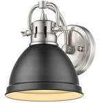 Duncan Wall Light - Pewter / Matte Black / Matte Black