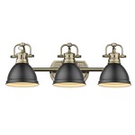 Duncan Bathroom Vanity Light - Aged Brass / Matte Black