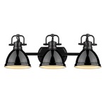 Duncan Bathroom Vanity Light - Matte Black / Black