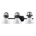 Duncan Bathroom Vanity Light - Black / White