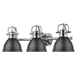 Duncan Bathroom Vanity Light - Chrome / Matte Black