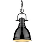 Duncan Chain Pendant - Matte Black / Black / Black