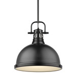 Duncan Downrod Pendant - Matte Black