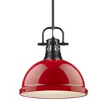 Duncan Downrod Pendant - Black / Red