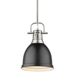 Duncan Downrod Pendant - Pewter / Matte Black