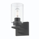 Tribeca Wall Sconce - Black / Clear