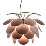 Discoco Wood Pendant - Black Chrome / American Oak