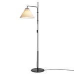 Funiculi Fabric Shade Floor Lamp - Black / Sand