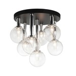 Stellar Ceiling Light Fixture - Black / Clear