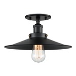 Bulstrodes Workshop Shade Ceiling Light - Black / Black