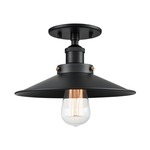 Bulstrodes Workshop Shade Ceiling Light - Black / Black