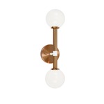 Stellar Wall Light - Aged Gold Brass / Opal