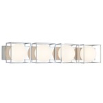 Squircle Bathroom Vanity Light - Chrome / Frosted