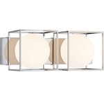 Squircle Bathroom Vanity Light - Chrome / Frosted