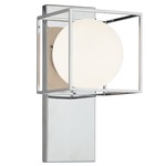 Squircle Wall Light - Chrome / Frosted