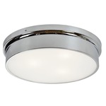Ciotola Ceiling Light Fixture - Chrome / Frosted