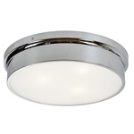 Ciotola Ceiling Light Fixture - Chrome / Frosted