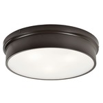 Ciotola Ceiling Light Fixture - Bronze / Frosted