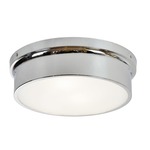 Ciotola Ceiling Light Fixture - Chrome / Frosted