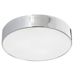 Snare Ceiling Light Fixture - Chrome / Frosted