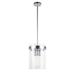 Zale Pendant - Chrome / Clear