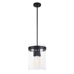 Zale Pendant - Black / Clear