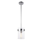 Zale Pendant - Chrome / Clear