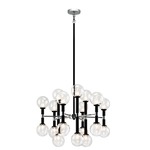 Stellar Chandelier - Black / Clear