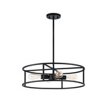 Candid Round Pendant - Rusty Black