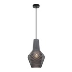 Quilted Gem 68101 Pendant - Black / Smoke