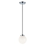 The Bougie Pendant - Chrome / Opal