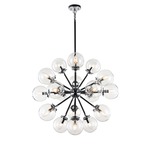 Soleil Chandelier - Chrome / Clear