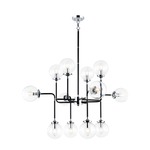 Particles Chandelier - Chrome / Clear